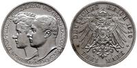 3 marki zaślubinowe 1910 A, Berlin, moneta wybit