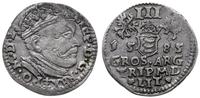 trojak 1585, Wilno, odmiana z zniekształconym he