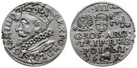 trojak 1601, Kraków, popiersie króla w lewo, wyb