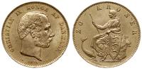 20 koron 1876, Kopenhaga, złoto 8.96 g, Fr. 295,