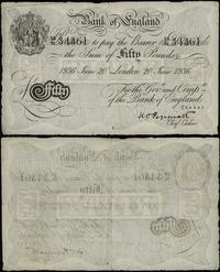 Wielka Brytania, 50 funtów, 20.06.1936