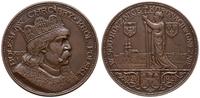 Polska, medal na 900. Rocznicę Koronacji Bolesława Chrobrego 1924, autorstwa J. Wy..