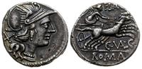 denar 140 pne, Rzym, Aw: Głowa Romy w hełmie w p