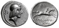 denar 67 pne, Rzym, Aw: Głowa Apollina w prawo, 