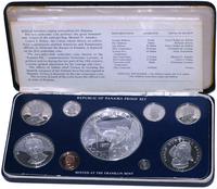 komplet monet z 1977 r., w tym 3 srebrne, łączni