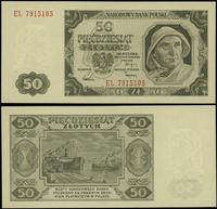 50 złotych 1.07.1948, seria EL 7915105, wyśmieni
