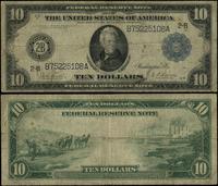 10 dolarów 1914, seria B75225108A, podpisy Burke