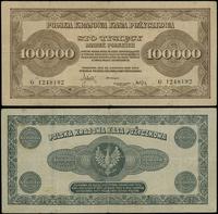 100.000 marek polskich 30.08.1923, seria G 12481