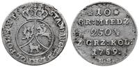 Polska, 10 groszy miedziane, 1789 EB