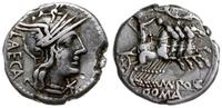 denar 135 pne, Rzym, Aw: Głowa Romy w prawo, po 