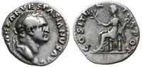 denar 69-70, Rzym, Aw: Głowa cesarza w prawo, [I