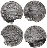Polska, zestaw: 2 x grosz, 1611