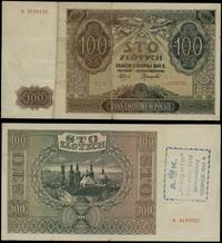 100 złotych 1.08.1941, seria A 9139720, z nadruk