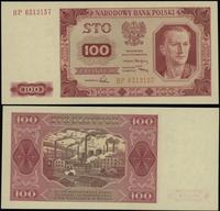 100 złotych 1.07.1948, seria HP 6513157, zaniedb
