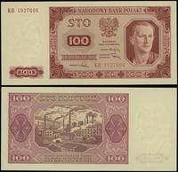 100 złotych 1.07.1948, seria KR 4037606, wyśmien