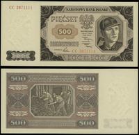 500 złotych 1.07.1948, seria CC 3871114, wyśmien