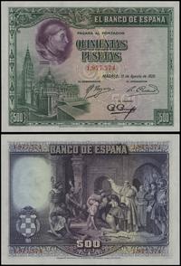 500 peset 15.08.1928, numeracja 1977374, małe za