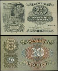 20 koron 1932, numeracja 1421988, pięknie zachow