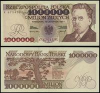 1.000.000 złotych 16.11.1993, seria K 6754590, d