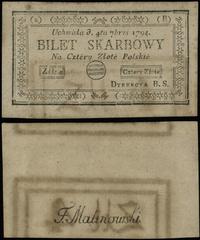 4 złote polskie 4.09.1794, seria 2-B, Lucow 44b 