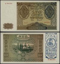 100 złotych 1.08.1941, seria D 3641554, na stron