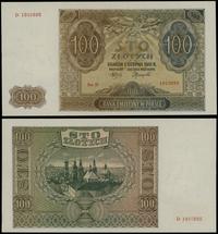 100 złotych 1.08.1941, seria D 1910695, wyśmieni
