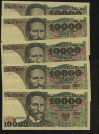 54 x 10.000 złotych 1987-1988, każda seria inna 