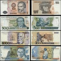 zestaw 4 banknotów o nominałach:, 500 cruzados 1