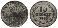 10 groszy 1835, Warszawa, miejscowa patyna, dużo