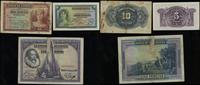zestaw 3 banknotów, 5 peset 1935, 10 peset 1935 