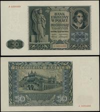 50 złotych 1.08.1941, seria A, numeracja 6264488