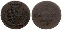3 grosze 1814 IB, Warszawa, Iger KW.14.1, Kahnt 