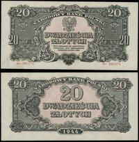 20 złotych 1944, seria An, numeracja 290074, prz
