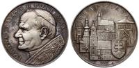 Czechosłowacja, medal z Janem Pawłem II z wizyty w Bratysławie w 1990 r