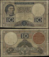 10 złotych 15.07.1924, II emisja, seria A 115438