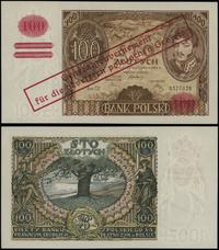 100 złotych 1939, 300, pięknie zachowane, rzadki