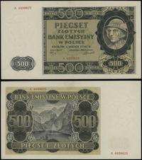 500 złotych 1.03.1940, seria A 4938625, minimaln