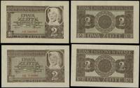 2 x 2 złote 1.08.1941, serie AB 7860985 oraz AE 