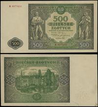 500 złotych 15.01.1946, seria B 8977452, złamane