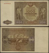 1.000 złotych 15.01.1946, seria H 9780050, kilka