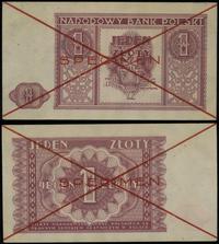 1 złoty 15.05.1946, czerwone dwukrotne skreśleni