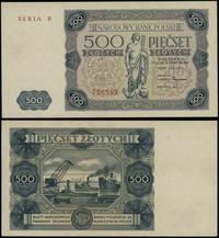 500 złotych 15.07.1947, seria B 726599, złamane 