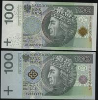 Polska, 2 x 100 złotych, 25.03.1994 i 5.01.2012