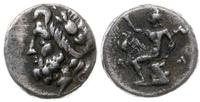triobol 195-188 pne, Aw: Głowa Zeusa w lewo, Rw: