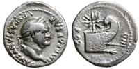 denar 77-78, Rzym, Aw: Głowa cesarza w prawo i n