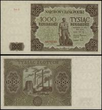 1.000 złotych 15.07.1947, seria G 5876766, złama