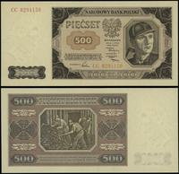 500 złotych 1.07.1948, seria CC 8294150, zaniedb