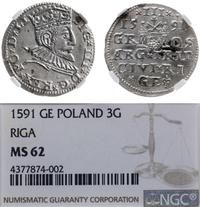 Polska, trojak, 1591