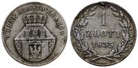 1 złoty 1835, Wiedeń, moneta ze śladaem po usuni