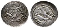 denar  1138-1146, Rycerz z mieczem nad jeńcem / 